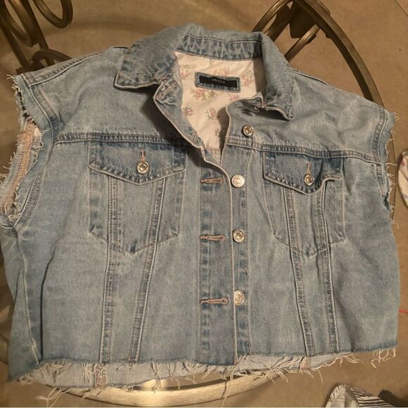 Forever 21 Denim Vest - Picture 1 of 3